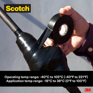 SCOTCH SUPER 33+ RUBAN ISOLANT ELEC HTE PERF.NOIR19MMX6,1M