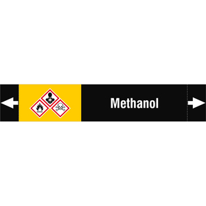 BRADY LEIDINGMERKER 165X30 METHANOL