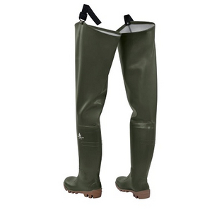 Cuissardes étanches Angel Berger En PVC - Taille 43, Bretelles Sous Les Bras, Semelle Crantée, Légères Et Résistantes