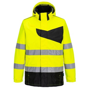 PORTWEST REGENJAS HI-VIS PW2 GEEL/ZWART MT L