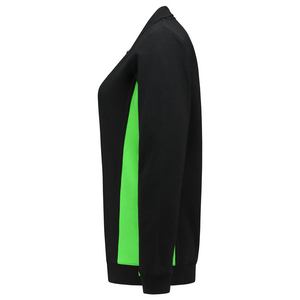 TRICORP POLOSWEATER DAME 302002 ZWART/LIME MT 5XL