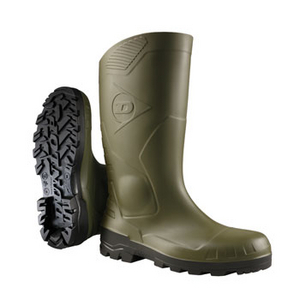 BOTTE DEVON FULL SAFETY S5 P43 VERT SEM.NOIR PVC/NIT