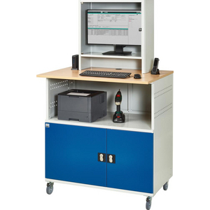 3110012250 PC-Tisch mobil mit Monitorgehäuse