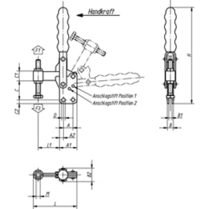 K0056.0250 Schnellspanner vertikal