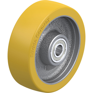 ROUE 450KG D.125MM 40MM POLYU JANTE FONTE MOYEU BILLE