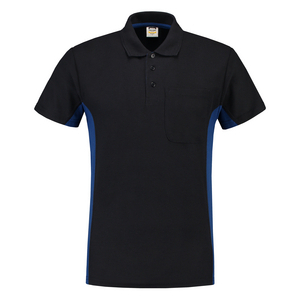 TRICORP POLOSHIRT BORSTZAK 202002 MARINE/ROYAL BLAUW MT 3XL