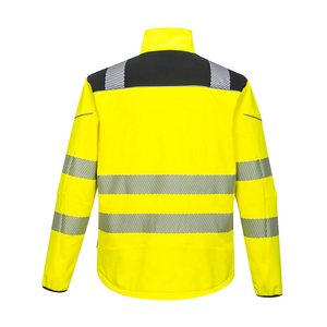 PORTWEST SOFTSHELL JACK PW3 T402 HI-VIS GEEL/ZWART MT XXL