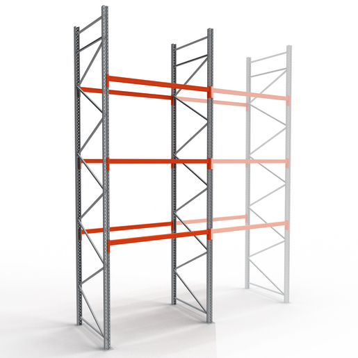 Rayonnage charges lourdes G-RACK 3 Niveaux Spartex - réf. 892489 - Rubix