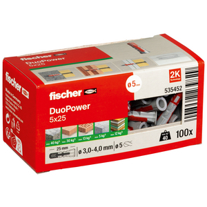 FISCHER PLUG DUOPOWER 5X25 (DS=100ST)