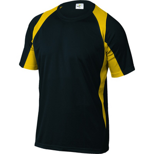 TEE SHIRT BALI NOIR/JAUNE TL POLYESTER 160G/M2