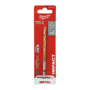 MILWAUKEE METAALBOOR HSS-G TI. SHOCKWAVE 5.5MM