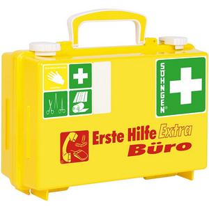 3110030370 Erste-Hilfe-Koffer Extra Büro, DIN 13157, gelb