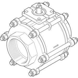 FESTO KOGELKRAAN VZBA-4"-GG-63-T-22-F10-V4V4T 1686654