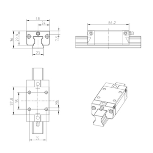 PATTINO SFERE CS KWD-025-SNS-C1-H-1 * R1622-213-20 STRETTO NORMALE