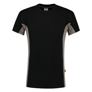 TRICORP T-SHIRT BORSTZAK 102002 ZWART/GRIJS MT XXL