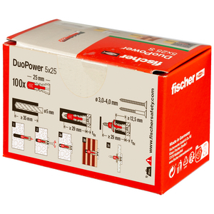 FISCHER PLUG DUOPOWER 5X25 (DS=100ST)