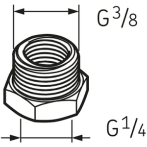 RACCORD ADAPTATEUR G1/4-G3/8 SKF
