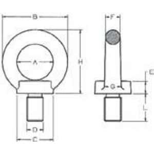 3310012975 Ringschraube fix TK 8000kg, DxL M24x36