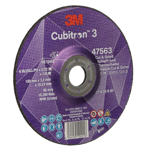 DISQUE A MEULER ET A TRONCONNER 3M CUBITRON 3