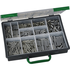 SET OF SMOOTH CRUDE STEEL CYLINDER M6 PINS