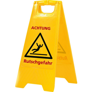 3510005475 Warnschild Rutschgefahr signalgelb