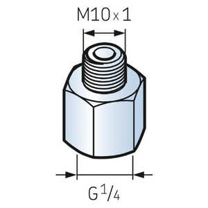 LAPN 10 Anschlussnippel G1/4-M10 SKF