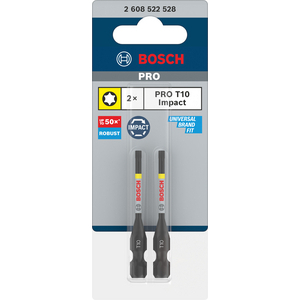 BOSCH PRO BITS IMPACT T10 55MM 2608522528 (PK=2ST)