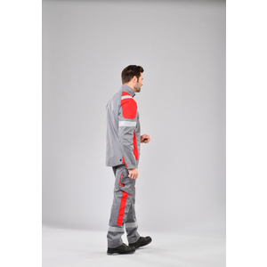 BLOUSON FLASHFIT GRIS ROUGET1 GAMME FLASHFIT T1