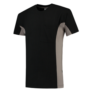 TRICORP T-SHIRT BORSTZAK 102002 ZWART/GRIJS MT XXL