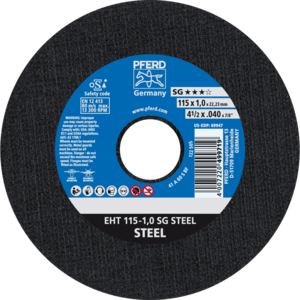PFERD Cut off wheel EHT 115 1,0 A 60 S SG/22,23