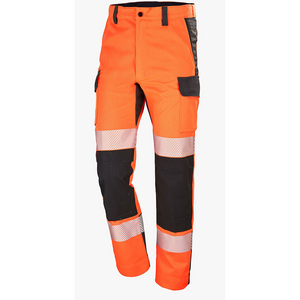 PANTALON FLUO ADVANCED T36 ORANGE FLUO / GRIS CHARCOAL