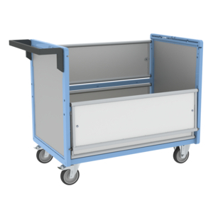 CHARIOT CONTENEUR PP ALVEOLAIRE SANS TOIT 1000X600 MM 250 KG
