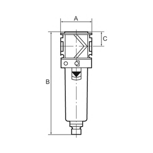 VM 23 M MikrofilteR»variobloc«, Metallbehälter, Sichtrohr, BG1, G3/8