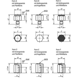 K0298.425 Positionsfuss Form D