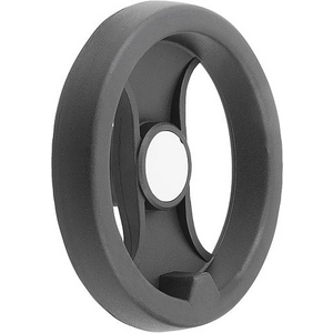 K0725.1130X14 Speichenhandrad Kunststoff - o. Gr. mit Nut, D1=130, D2=14