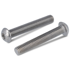 VITE TESTA TONDA PIANA, C. ESAGONALE, TUTTOFILETTO A2-50 12X20/20 SW8 73801212 20 BHC12X20EFA2-50 ISO 7380-1