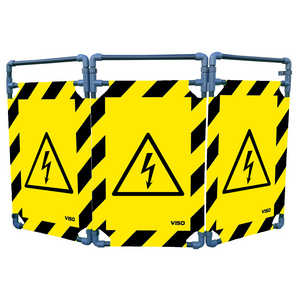 BARRIERE PVC DANGER ELECTRICITE L 1700XH 1000