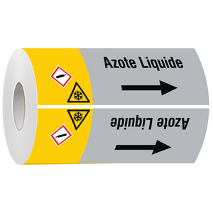 BRADY LEIDINGMERKER 180MM AZOTE LIQUIDE (ROL=30M)