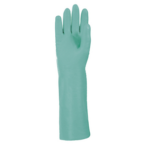 WINTERCHEMSCHUTZHANDS TRICOTRIL 739 8 Nitril, grün, 2,0mm stark, Wolltrikot, lange Stulpe