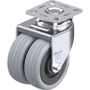 ROULETTE PIVOT. 100KG D. 75MM AC BAND.CAOUT 2X25MM MOY BILLE