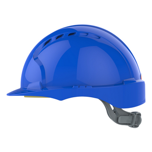 CASCO DI SICUREZZA EVO 2-CRICCHETTO ANTISCIVOLO-VENTILATO BLU AJF030-000-500