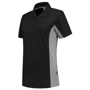 TRICORP POLOSHIRT DAME 202003 ZWART/GRIJS MT 5XL