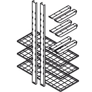 3410003490 Gitterrostregal 1200mm 3Gitterrostbo. 1200X500mm