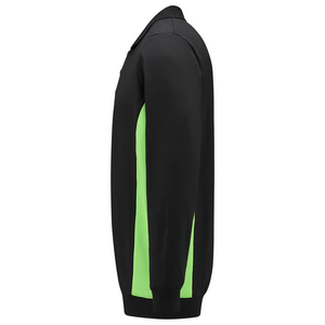 TRICORP POLOSWEATER 302003 ZWART/LIME MT 5XL