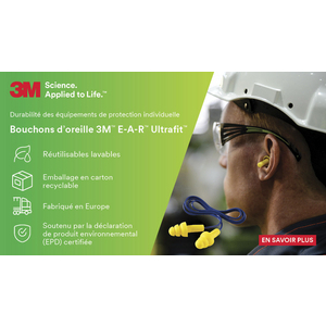 BOUCHON OREILLE 3M EAR ULTRAFIT CARTON DE 50 PAIRES