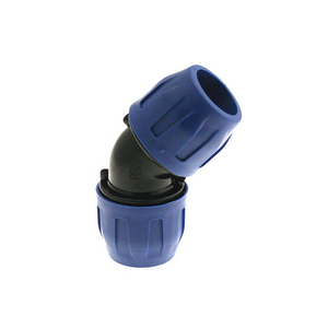 GOMITO A 45 GRADI IN HR-POLYMER COMPOSITE D. 25 MM QLGO45PA025