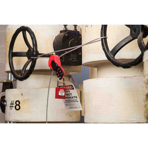 DISPOSITIVO DI LOCKOUT UNIVERSALE A CAVO SAFELEX â CAVO IN ACCIAIO SCHERMATO DA 5 M 145551 SAFE FLEX L/OW/15FT SHEATHED STEEL CABLE