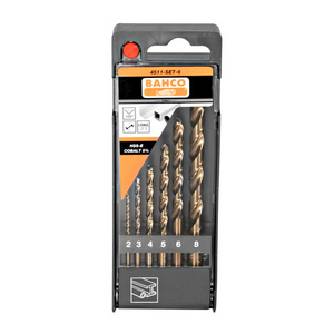 BAHCO HSS-E METAALBORENSET 6D 4511-SET-6