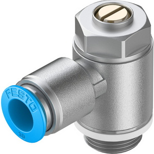 GRLA-3/8-QS-10-D One-way flow control valve