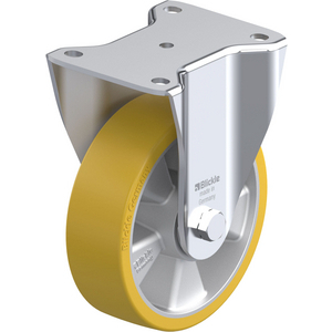 266072-RUOTA CON SUPPORTO FISSO IN LAMIERA DACCIAIO STAMPATA, SUPPORTI PER ALTE PORTATE, ATTACCO A P BH-ALTH 160K